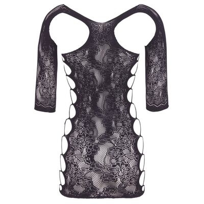 MINI DRESS WITH LACE AND 1/2 SLEEVES