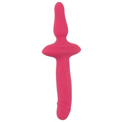 2 IN 1 VIBRATOR + BUTT PLUG – COUPLES CHOICE