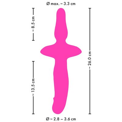 2 IN 1 VIBRATOR + BUTT PLUG – COUPLES CHOICE