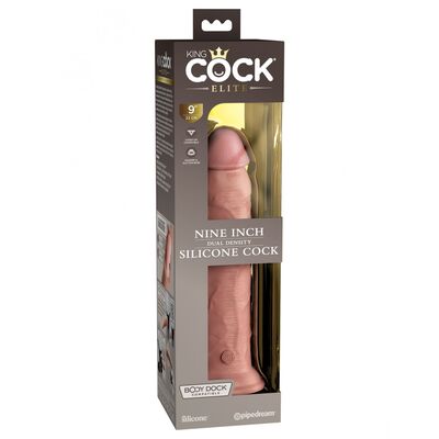 9" DUAL DENSITY SILICONE COCK LIGHT