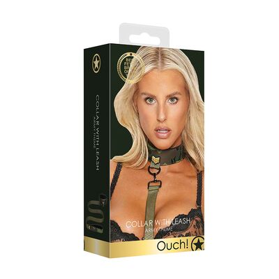 OUCH! – ARMY LEASH & COLLAR SET
