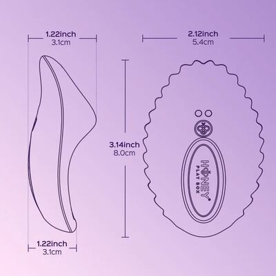 HONEYPLAYBOX PEARL 2 WHITE– APP CONTROL WEARABLE VIBRATOR
