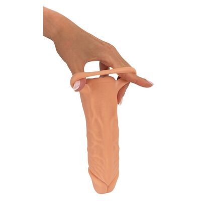 2IN1 EXTENSION + MASTURBATOR NATURE SKIN ΔΙΠΛΗ ΑΠΟΛΑΥΣΗ, ΔΙΠΛΗ ΕΝΤΑΣΗ
