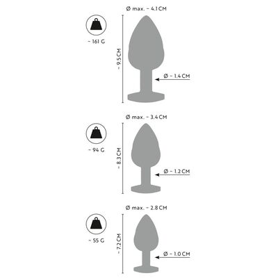 METAL BUTT PLUG SET ANOS – ΠΟΛΥΤΕΛΕΣ ΣΕΤ ΑΙΣΘΗΣΙΑΚΗΣ ΔΙΕΓΕΡΣΗΣ
