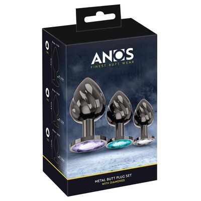 METAL BUTT PLUG SET ANOS – ΠΟΛΥΤΕΛΕΣ ΣΕΤ ΑΙΣΘΗΣΙΑΚΗΣ ΔΙΕΓΕΡΣΗΣ