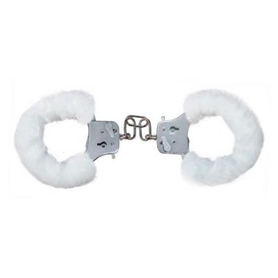 FURRY HANDCUFFS WHITE