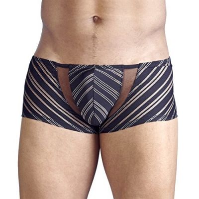 BLACK PANTS WITH TRANSPARENT STRIPES