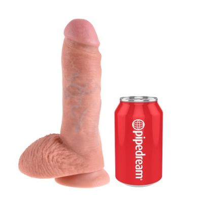 KING COCK WITH BALLS 20CM - FLESH