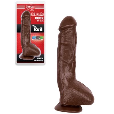 PUSH MONSTER COCK 9.9" THE EVIL BROWN