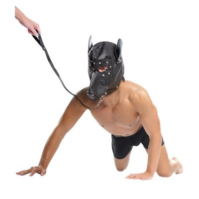 FETISH FANTASY  DOGGIE HOOD AND LEASH