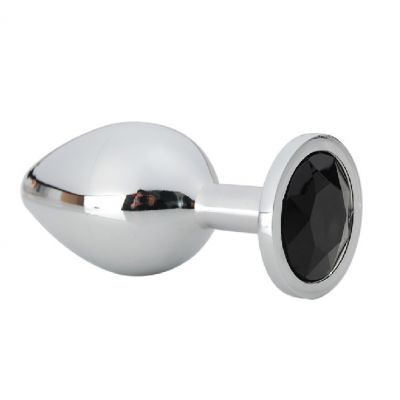 METAL BUTT PLUG BIG WITH CRYSTAL