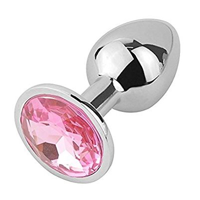 METAL BUTT PLUG BIG WITH CRYSTAL