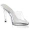 PLEASER FABULICIOUS FLAIR-401 CLEAR  STILETTO HEEL MULES 44, 45