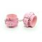 PINK LEATHER HANDCUFFS