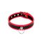 BONDAGE COLLAR BLACK & RED