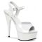 PLEASER DELIGHT-609 WHITE 44