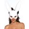 LEG AVENUE - MASQUERADE BUNNY EYE MASK WHITE