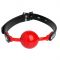 SILICONE BALL GAG RED