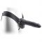REAL RAPTURE HOLLOW STRAP ON 8  BLACK  WITH BALLS