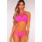 HOT PINK STRAPPY CAGED BIKINI
